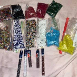 Seed bead lot. 2lbs 10 oz new glass seed beads